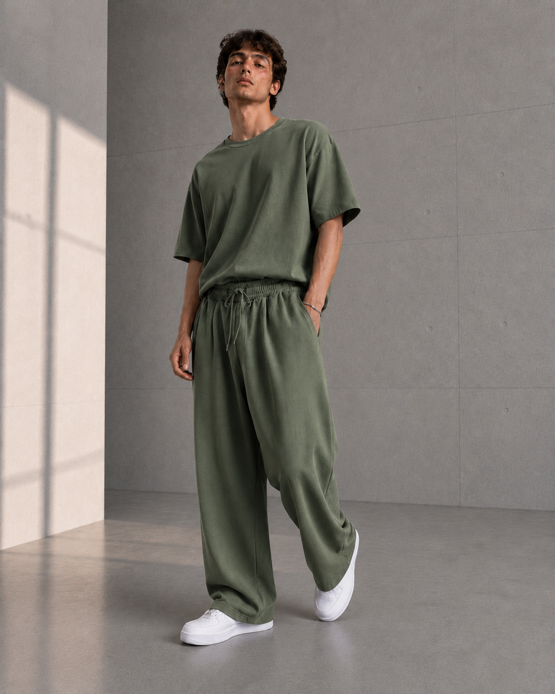 Yeşil Oysho Baggy Pantolon