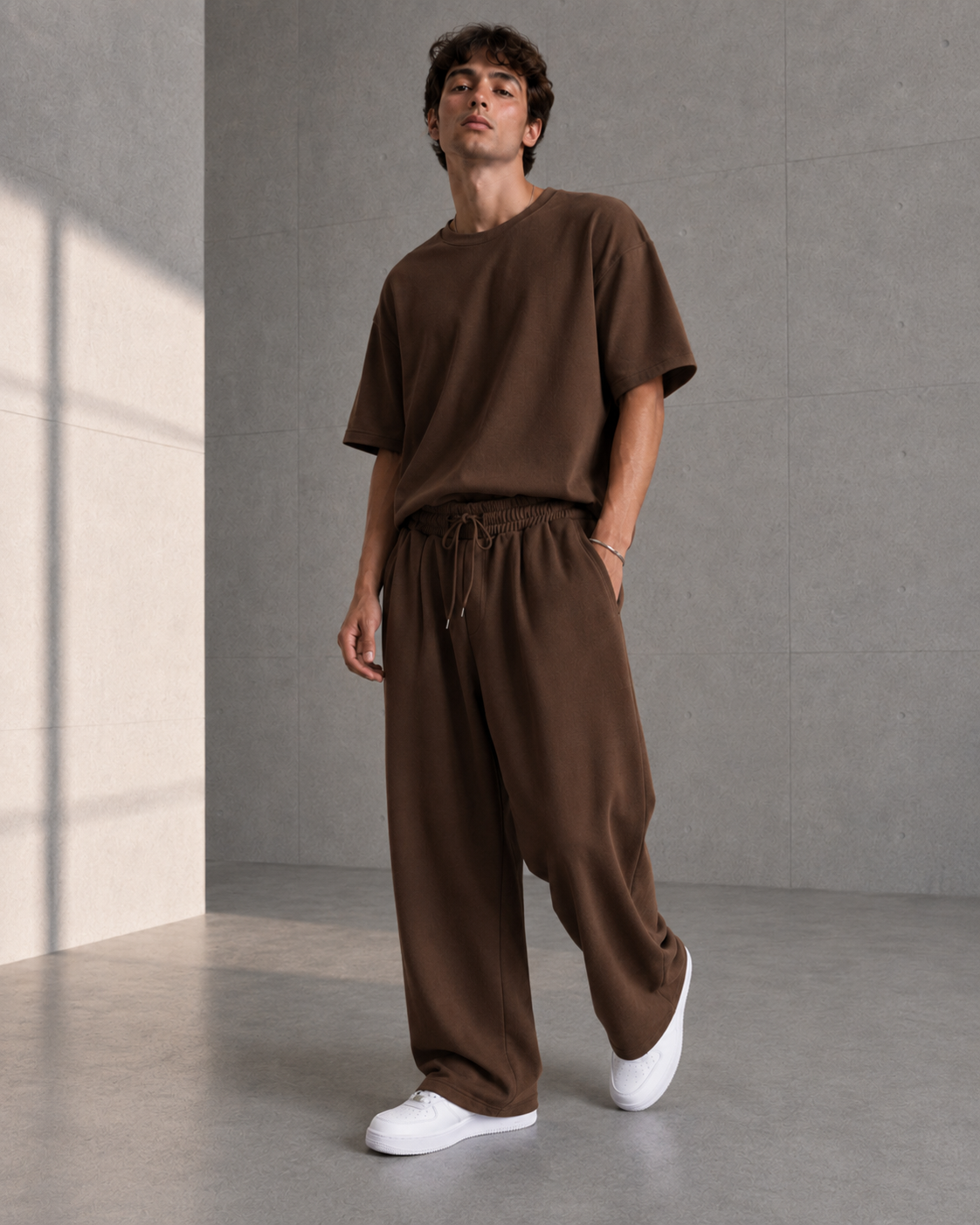 Kahve Oysho Baggy Pantolon